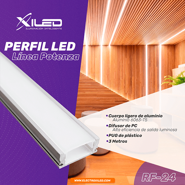 PERFIL LED – LÍNEA POTENZA – Electroxiled