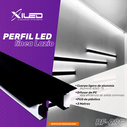 PERFIL LED – LÍNEA VENETO – Electroxiled