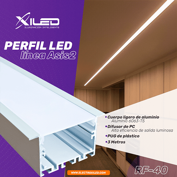 PERFIL LED – LÍNEA ASIS2 – Electroxiled